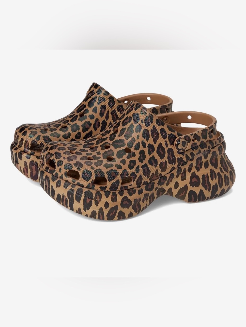 CROCS Leopard Classic Bae Clogs